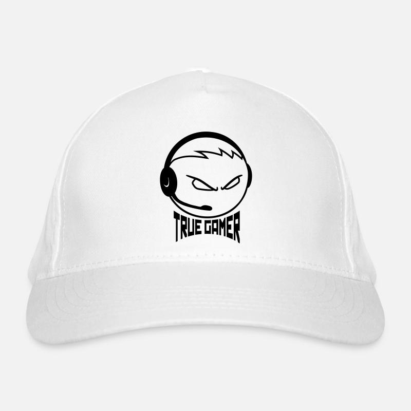 gamer nerd headset geek gamble c Organic Baseball Cap