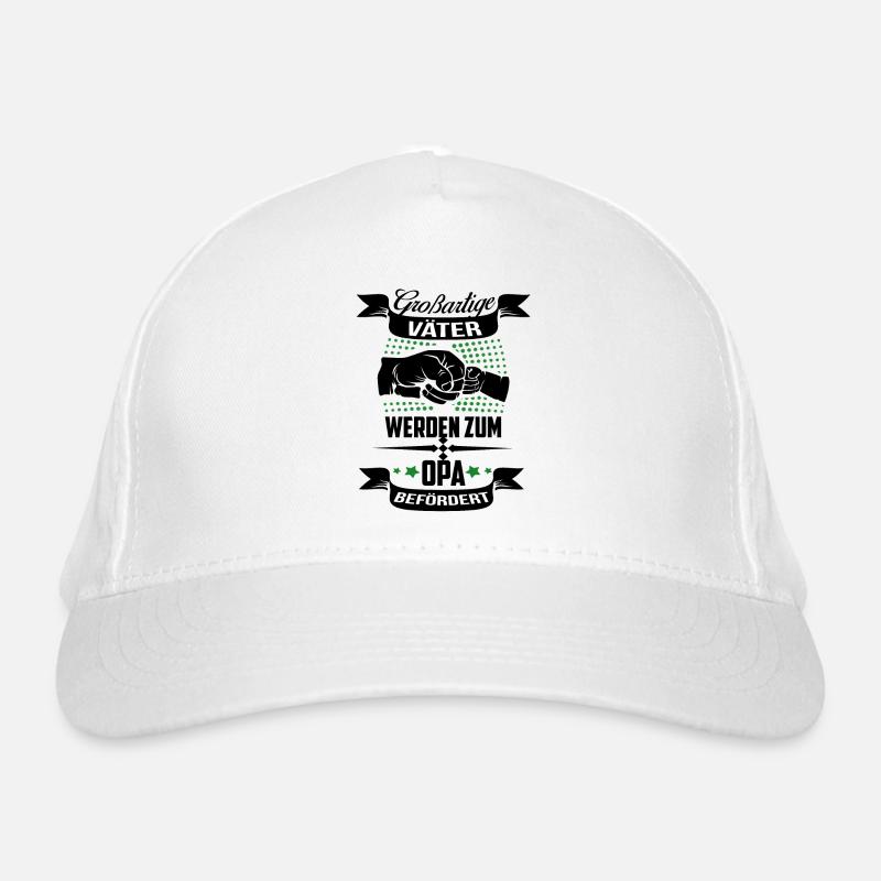 Ich Werde Opa Großvater Papa Beförderung Opa Vater - Bio-Baseballkappe - Weiß