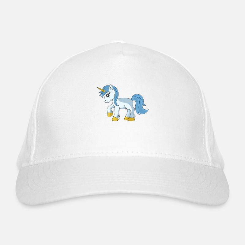Einhorn - Bio-Baseballkappe - Weiß
