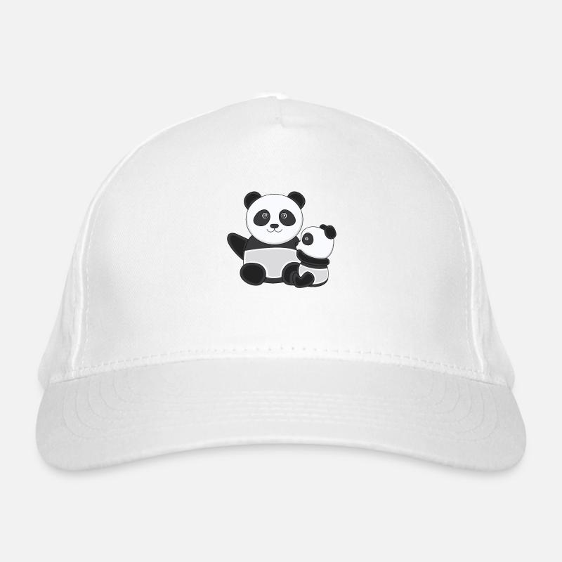 Pandas Panda Bears Cuddle Cuddly Kawaii Cute Organic Baseball Cap