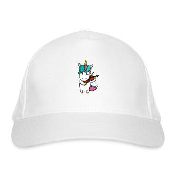 Violin player Violin teacher Gift idea - Organic Baseball Cap - white - Front