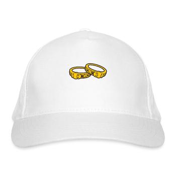 Wedding Rings Rings Jewelry Goldsmith Jeweler Jeweler - Organic Baseball Cap - white - Front