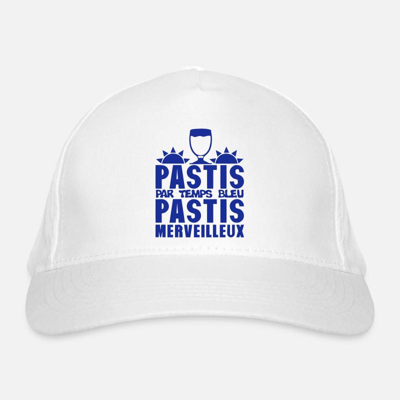pastis par temps bleu merveilleux alcool Casquette classique bio