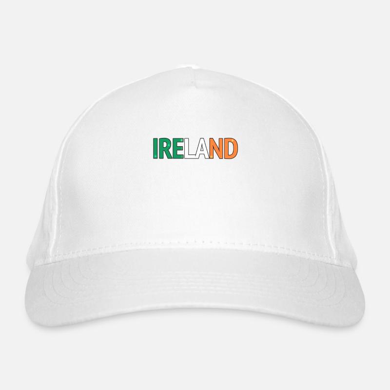 Typographie en blocs de couleur irlandaise Casquette classique bio