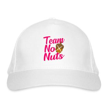 Team No Nuts Women's Team Women's Gear - Organic Baseball Cap - white - Front