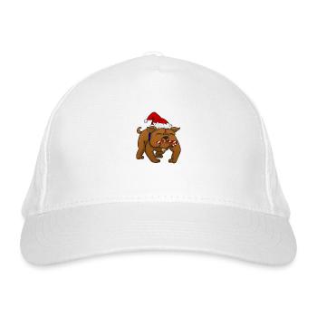 Bulldog - Bio-Baseballkappe - Weiß - Vorne