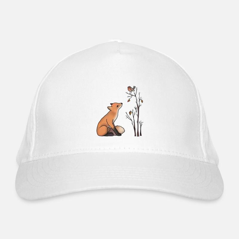Renard et robin Casquette classique bio