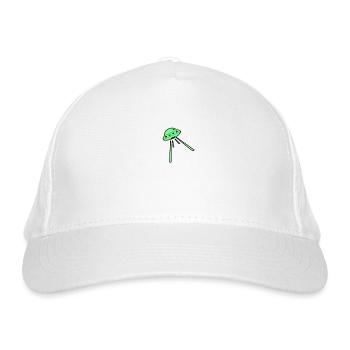 spaceship - Organic Baseball Cap - white - Front