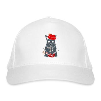 Bagpipe Scottish Terrier bagpipe bulkhead - Organic Baseball Cap - white - Front