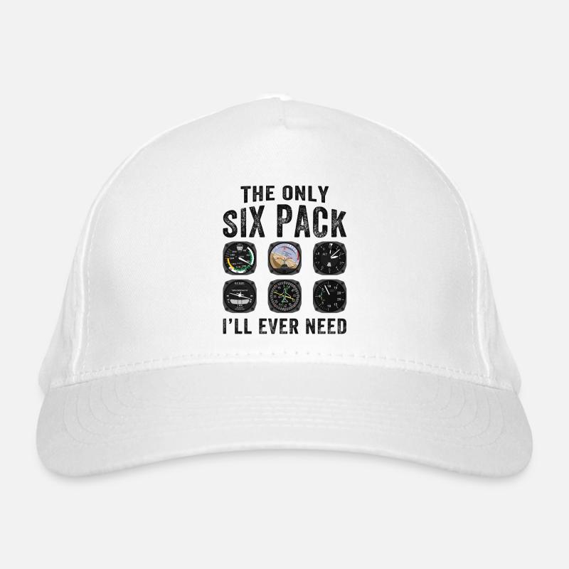 Pilots Six Pack Airplane Instruments Organic Baseball Cap