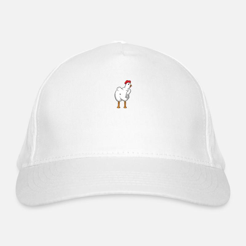 Lustiges Huhn Henne Hahn Bio-Baseballkappe