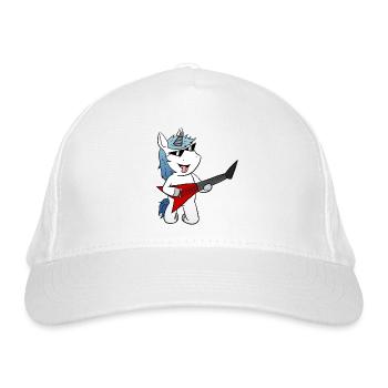 Unicorn electric guitar electric guitar - Organic Baseball Cap - white - Front
