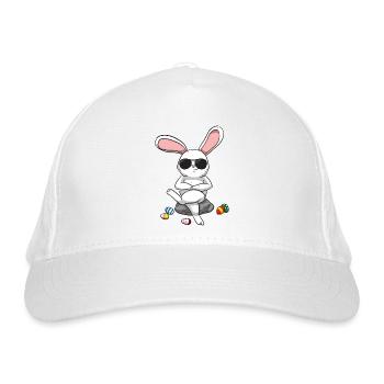 Easter Bunny Easter Bunny Cool Easter eggs - Organic Baseball Cap - white - Front
