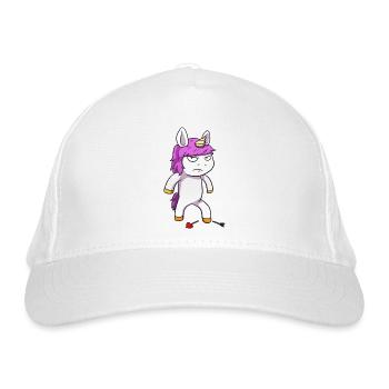 Licorne en colère Licorne en colère - Casquette classique bio - blanc - Devant