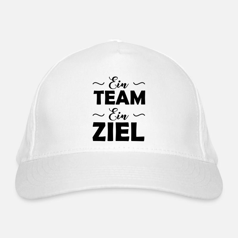 ein_team_ein_ziel Bio-Baseballkappe