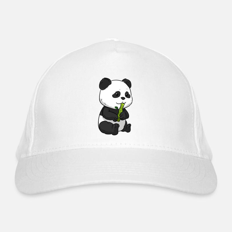 Panda Bambus Pandabär Bio-Baseballkappe