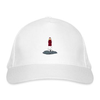 lighthouse - Organic Baseball Cap - white - Front