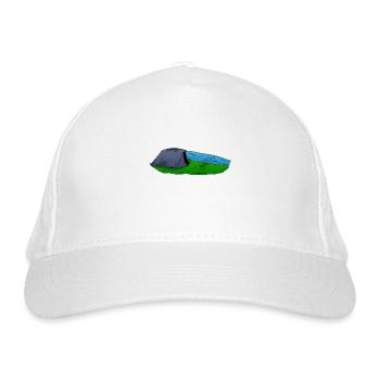 Carp tent rod pod carp fishing - Organic Baseball Cap - white - Front