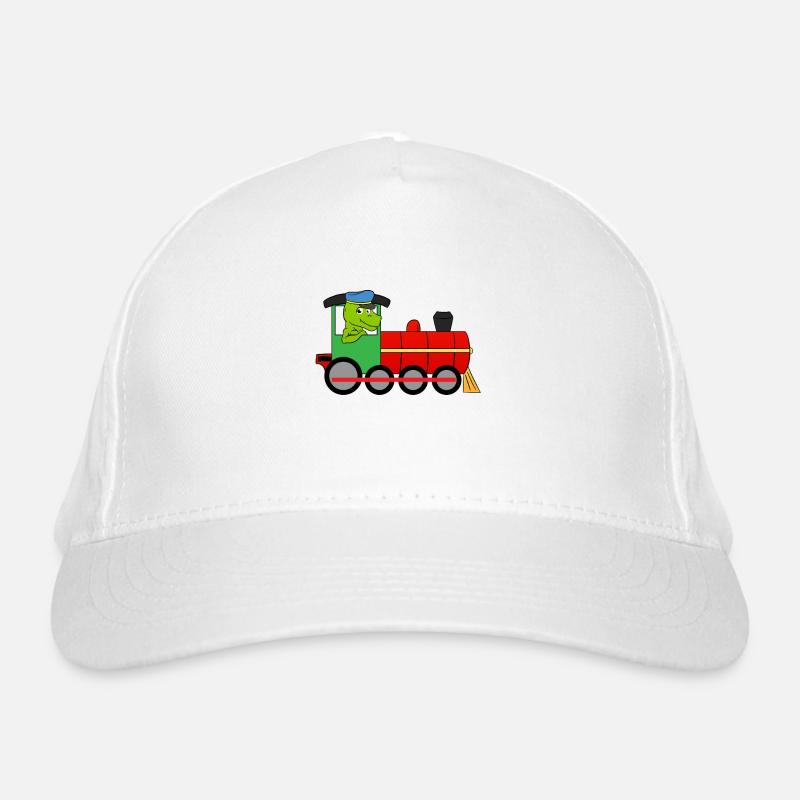 Train Dino - Casquette classique bio - blanc