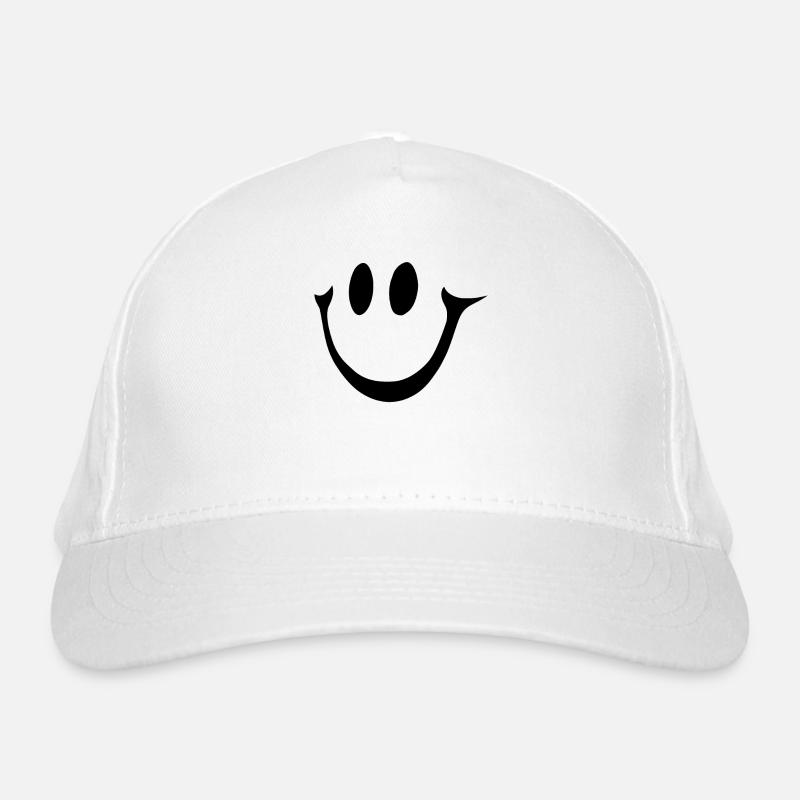 Visage souriant Conception de sourire simple Casquette classique bio