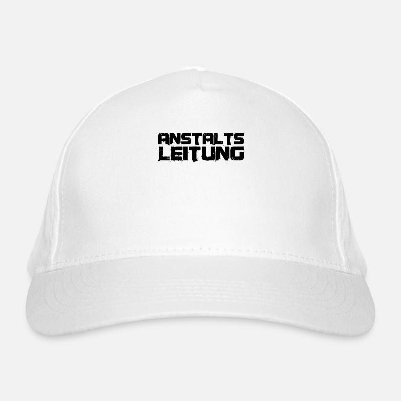 lustiges Chef Geschenk Idee Anstaltsleitung - Bio-Baseballkappe - Weiß