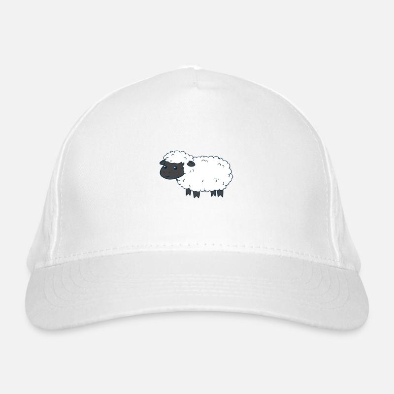 Mouton mignon - Casquette classique bio - blanc