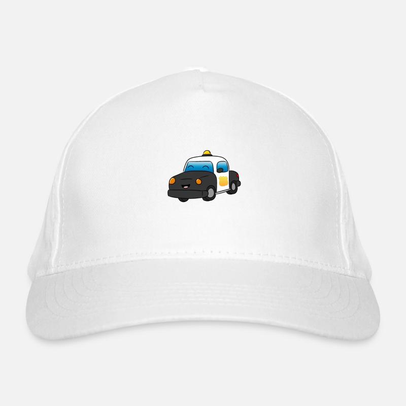 Polizei - Bio-Baseballkappe - Weiß