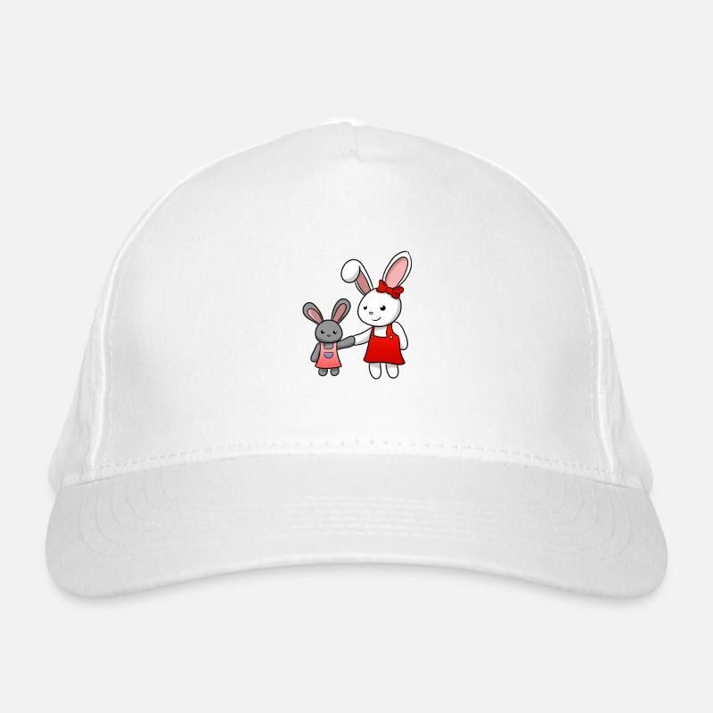 Bunny cute rabbits Organic Baseball Cap
