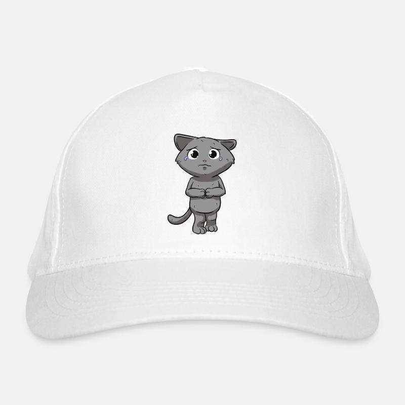 Sad cat Organic Baseball Cap