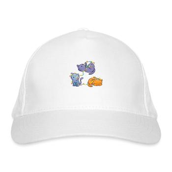 Chats de Noël - Casquette classique bio - blanc - Devant