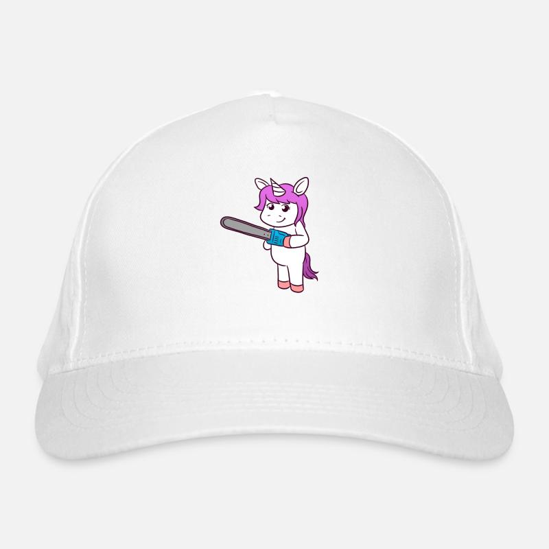Tronçonneuse Licorne Halloween Casquette classique bio