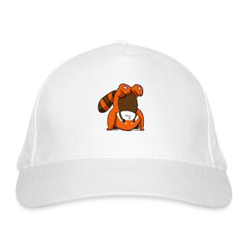 Panda rouge - Casquette classique bio - blanc - Devant