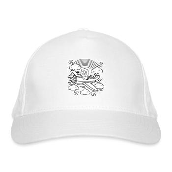 Paint it for coloring - Organic Baseball Cap - white - Front