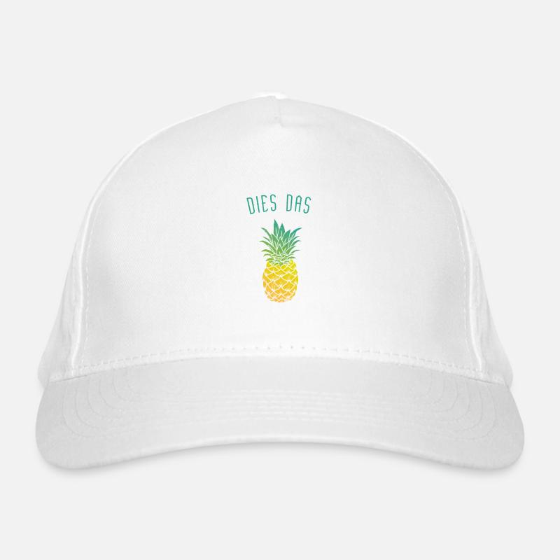 dies das Ananas Bio-Baseballkappe