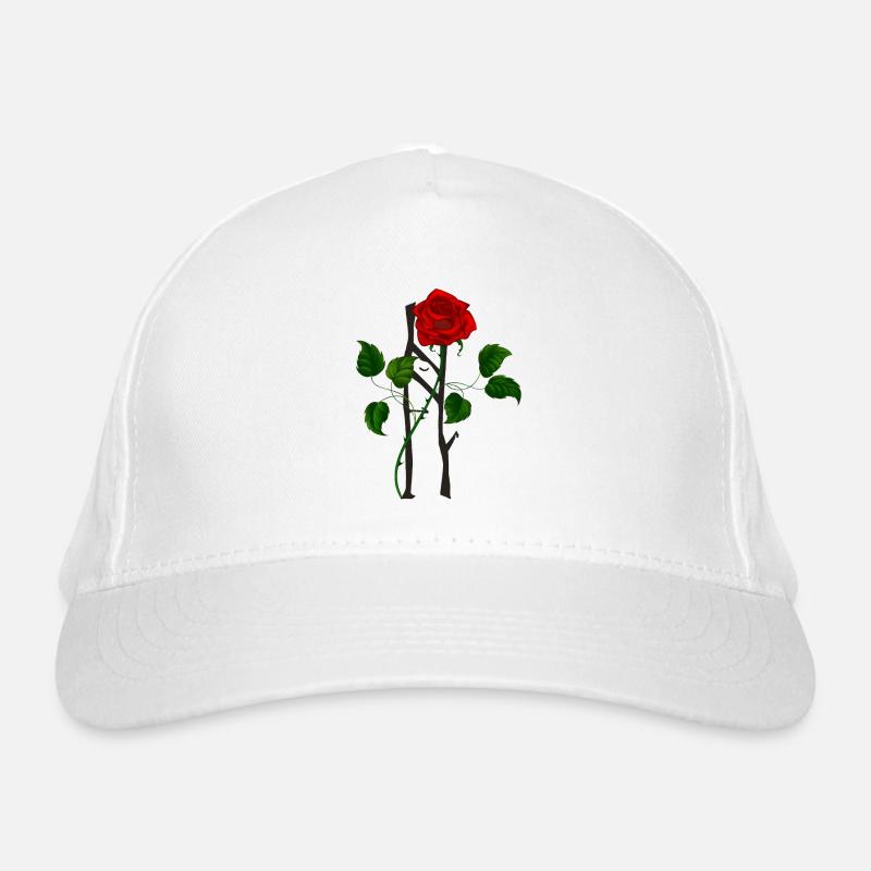 Nuit fleurs gothique goth crâne mort crâne punk Casquette classique bio