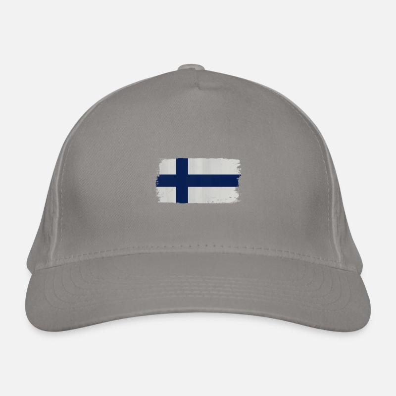 Drapeau finlandais aspect acrylique Casquette classique bio