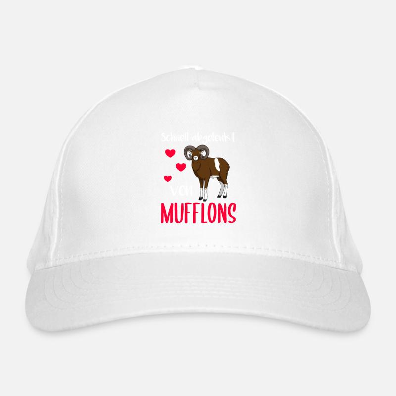 Mufflon Wildschaf Muffelwild - Bio-Baseballkappe - Weiß