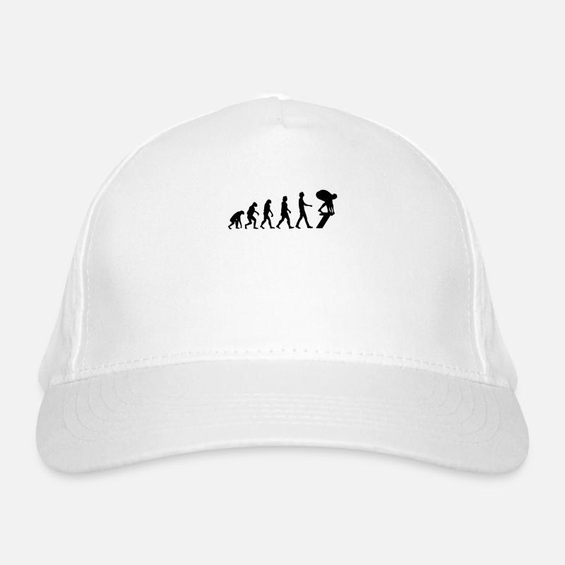 Schwimmer Evolution Schwimmen Geschenk Bio-Baseballkappe