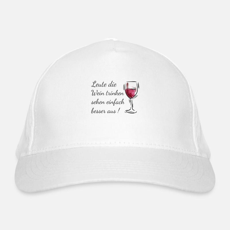 Wein Spruch Bio-Baseballkappe