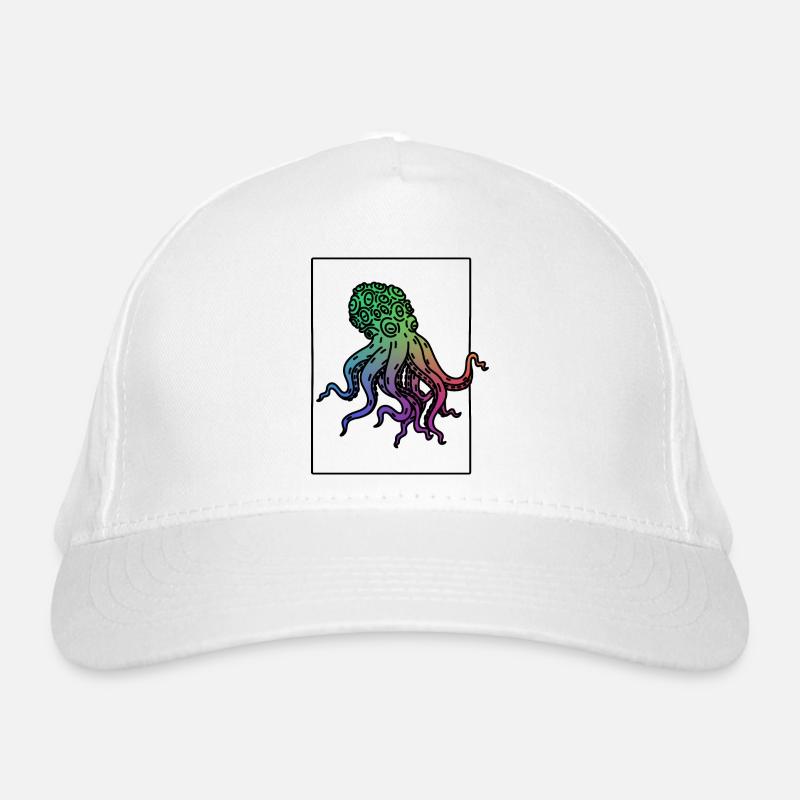 Krake Bio-Baseballkappe