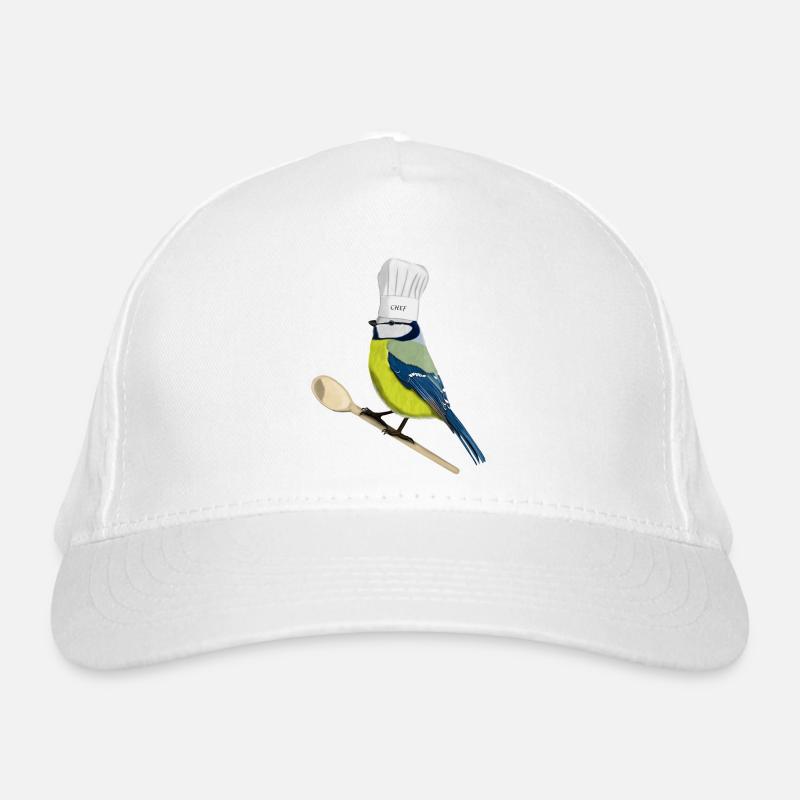 Chef Bleu Chef Cuisine Oiseau Oiseau Ami Casquette classique bio