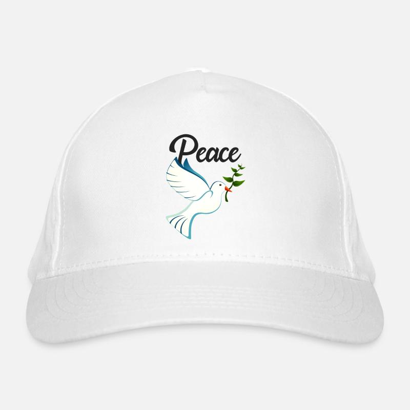 PEACE Friedenstaube Bio-Baseballkappe