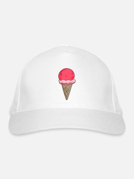 Eis - Bio-Baseballkappe - Weiß