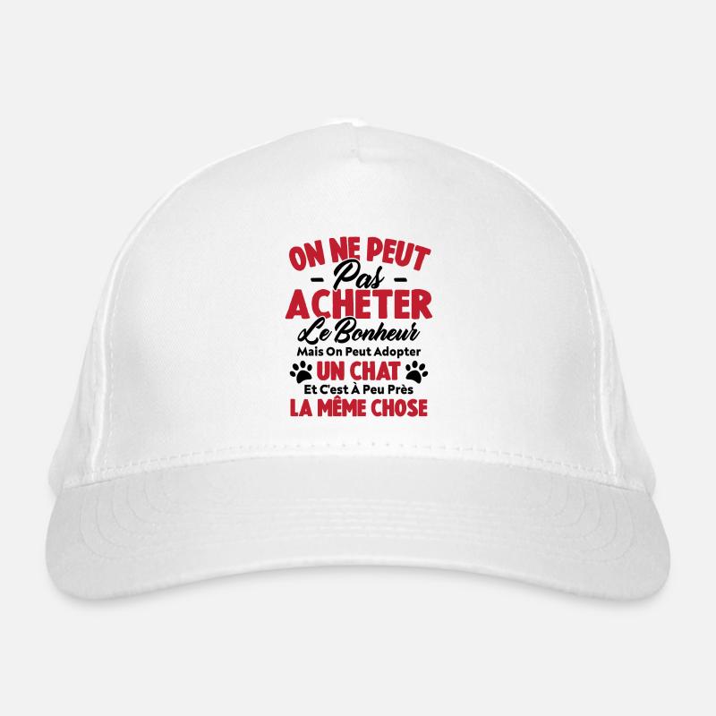 On peut adopter un chat Humour Cadeau Casquette classique bio