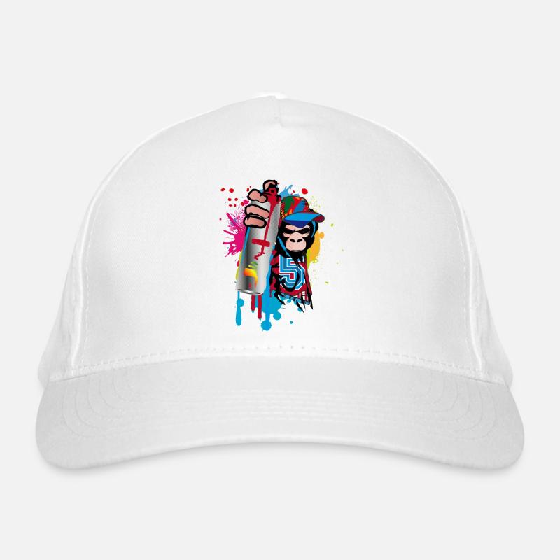 sprayer gorille d’art de rue cool dans le style graffiti Casquette classique bio