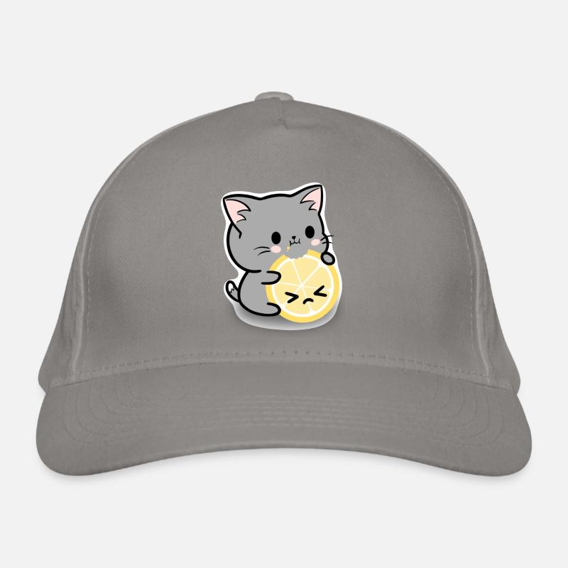 Lemon cat Organic Baseball Cap
