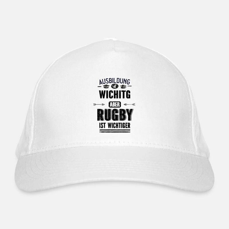 Lustiges Sprüche Design Rugby Cooler Spruch Bio-Baseballkappe