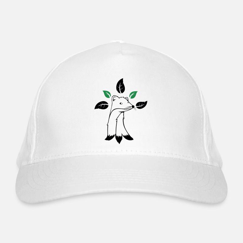 Bretonisches Hermelinsymbol - Bio-Baseballkappe - Weiß