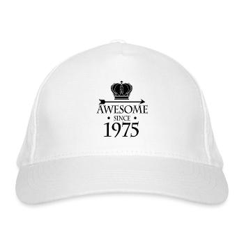 Né en 1975 - Fantastique depuis 1975 - Casquette classique bio - blanc - Devant