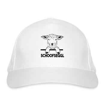 Schwäbisch Schoofseggl Schwaben - Bio-Baseballkappe - Weiß - Vorne